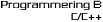 Programmering A   C/C++