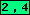 punktens koordinater (x, y)