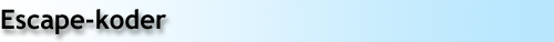 Escape-koder