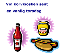 Vid korvkiosken