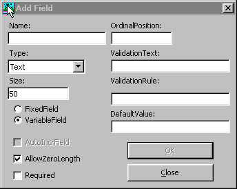 Add Field
